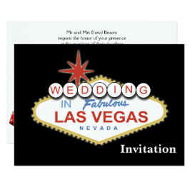 Las Vegas Welcome Sign Wedding Invitations 